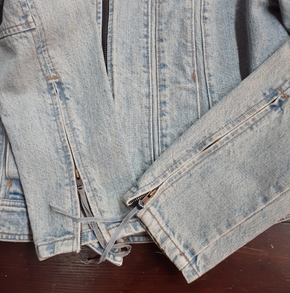 L*EXTRA 25% OFF* GAP Mandarin Collar Denim Jacket - Picture 3 of 12